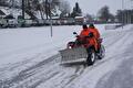 Sneeuwvrij maken van de ijsbaan 21 Januari 2013