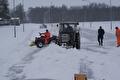 Sneeuwvrij maken van de ijsbaan 21 Januari 2013