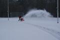 Sneeuwvrij maken van de ijsbaan 21 Januari 2013