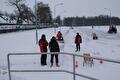 Sneeuwvrij maken van de ijsbaan 21 Januari 2013