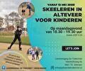 Flyer Skeeleren voor kinderen.