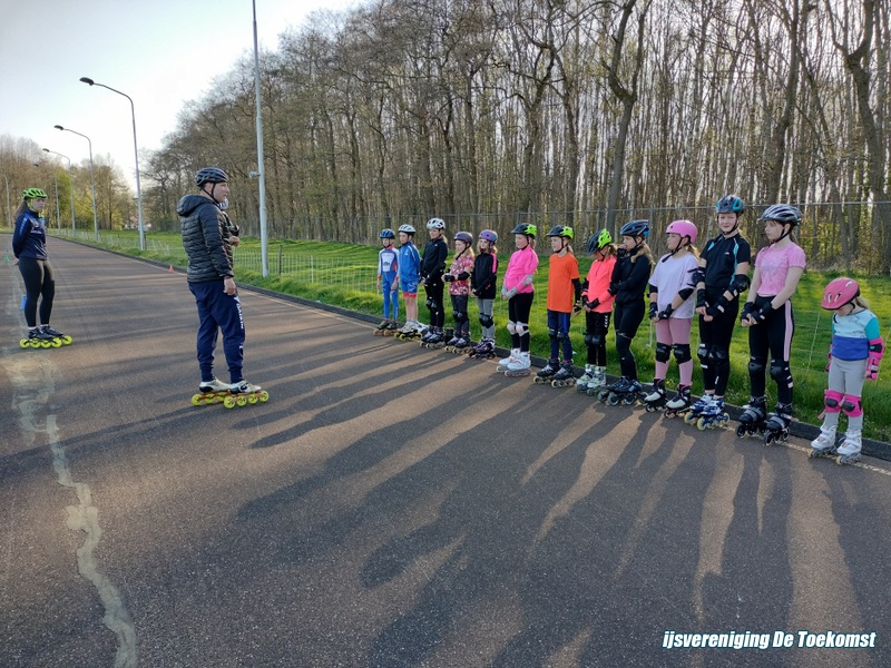 Eerste skeelertraining succesvol.